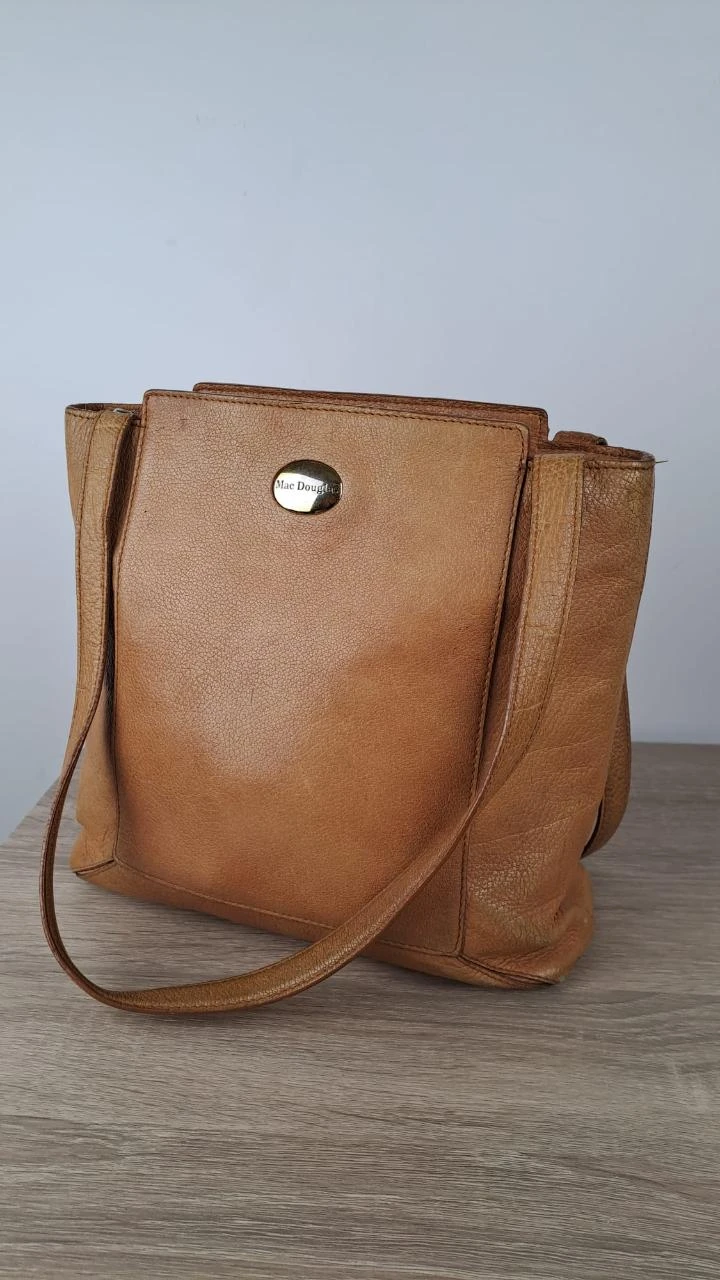 Sac à main porté épaule / Mac Douglas / Camel / Femme / Cuir grainé / 141